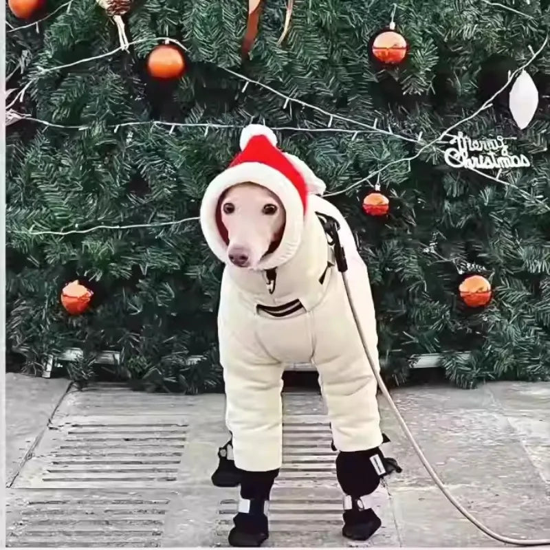 Dog Clothes Pet Coat Large Dogs Whippet Greyhound Jacket Puppy Clothing Windproof Costume Winter Autumn Outfit Hoodies Apparel