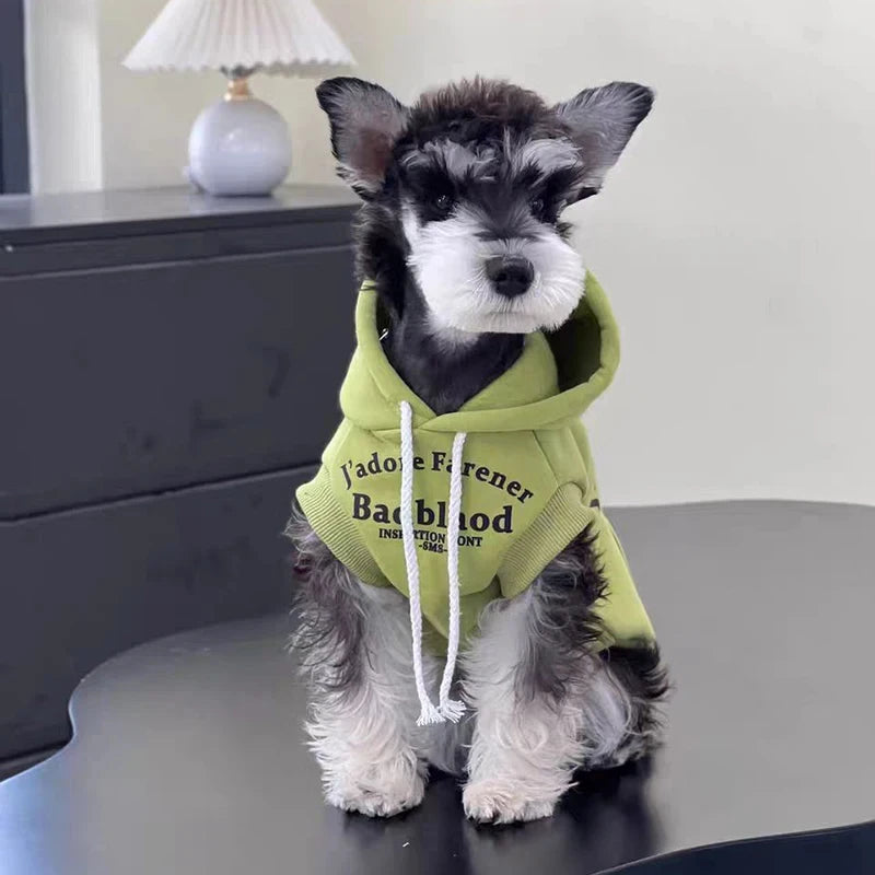 Dog Clothes Winter Dog Hooded Sweatshirt Warm French Bulldog Puppy Coat for Small Medium Dogs Pet Costume Chihuahua Pug