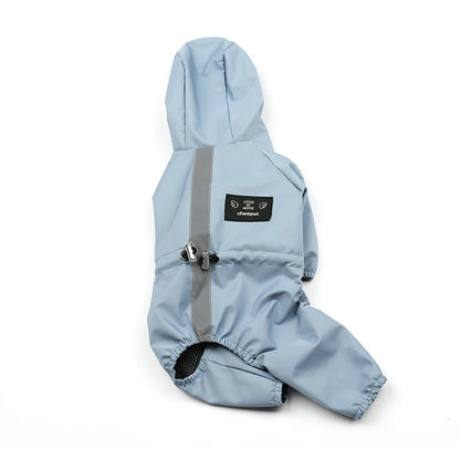 Pet Clothes Dog Jacket Waterproof Fashion For Small Large Dog Cats Bulldog Chihuahua Raincoat Reflective Adjustable Pet Jumpsuit