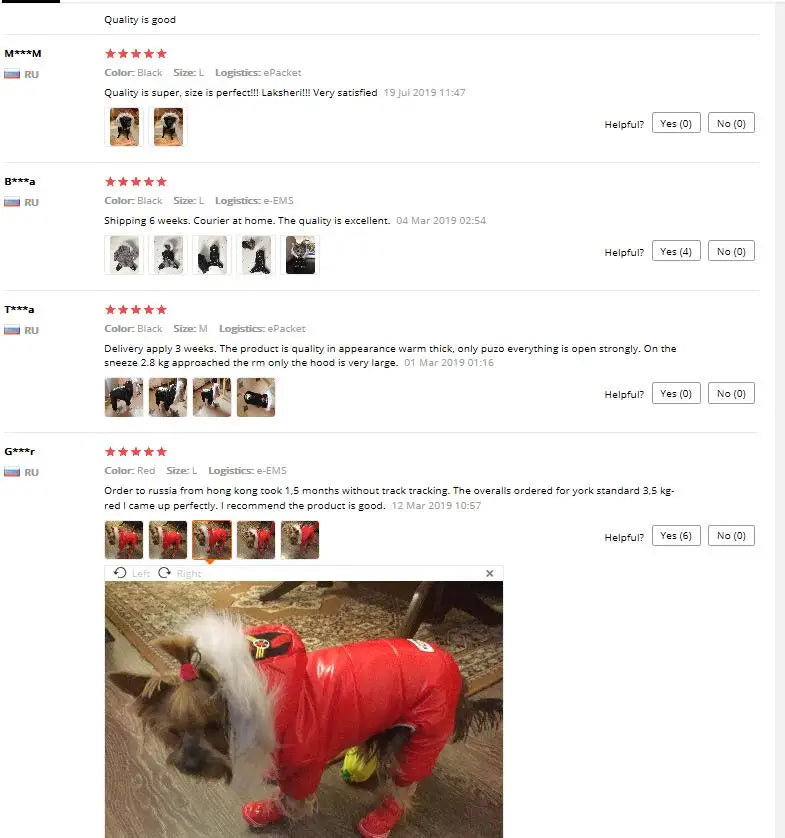 Waterproof Winter Pet Dog Clothes Warm Pet Down Coat Jacket Jumpsuit Puppy Clothes For Small Dog Costume Chihuahua Ropa Perro