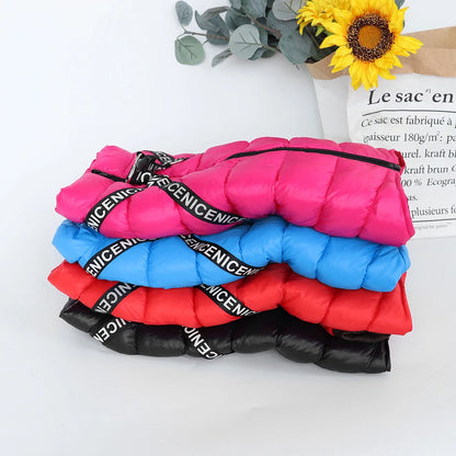 Winter Dog Clothes Super Warm Pet Dog Jacket Coat With Harness Waterproof Puppy Clothing Hoodies For Small Medium Dogs Outfit