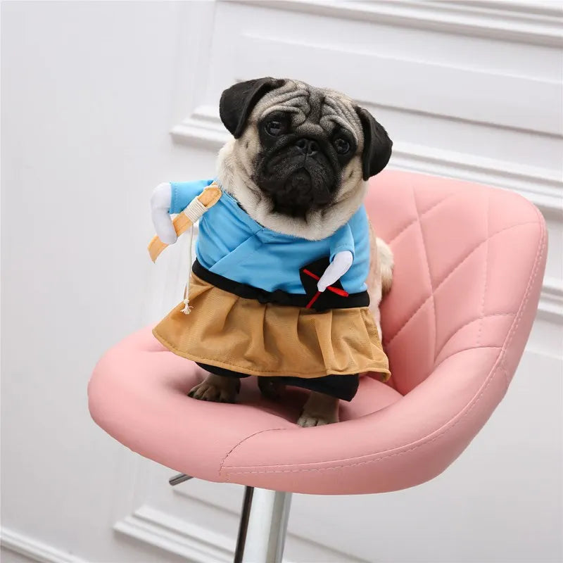 Funny Pet Clothes Cosplay Samurai Dog Cat Halloween Party Cute Costume Clothing Comfort For Small Medium Dog Chihuahua