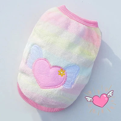 Pet Clothes Winter Warm Coats Vest Soft Fleece For Small Dogs Cats Girl Boys Chihuahua Yorkies Cute Transformation Outfit Xxs-XL