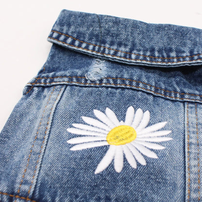 Denim Dog Clothes, Cowboy Pet Dog Coat, Puppy Clothing, Small Dogs Jeans Jacket, Vest Coat, Puppy Outfits, Cat Clothes, XS-2XL