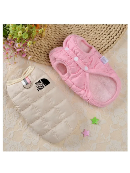 Designer Trendy Dog Clothes Winter Warm Pet Coat Small Medium Dog Face Stereo Logo For Chihuahua French Bulldog Costume