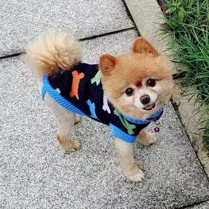 2023 New Arrivals Pet Puppy Clothes Fashion Warm Dog Sweater for Small Dogs Cats Pomeranian Dachshund Autumn Winter Pet Clothing