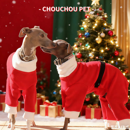 Christmas pet dog clothes suitable for Italian Greyhound Whippet sighthounds as New Year's gifts
