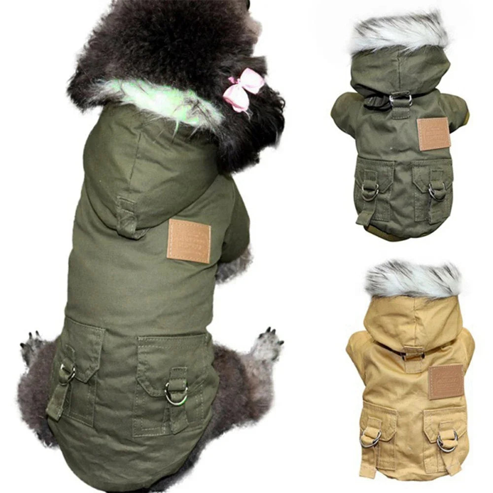 Dog Clothes Winter Puppy Pet Dog Coat Jacket For Small Medium Dogs Thicken Warm Hoodie Jacket Chihuahua Yorkies Pets Clothes