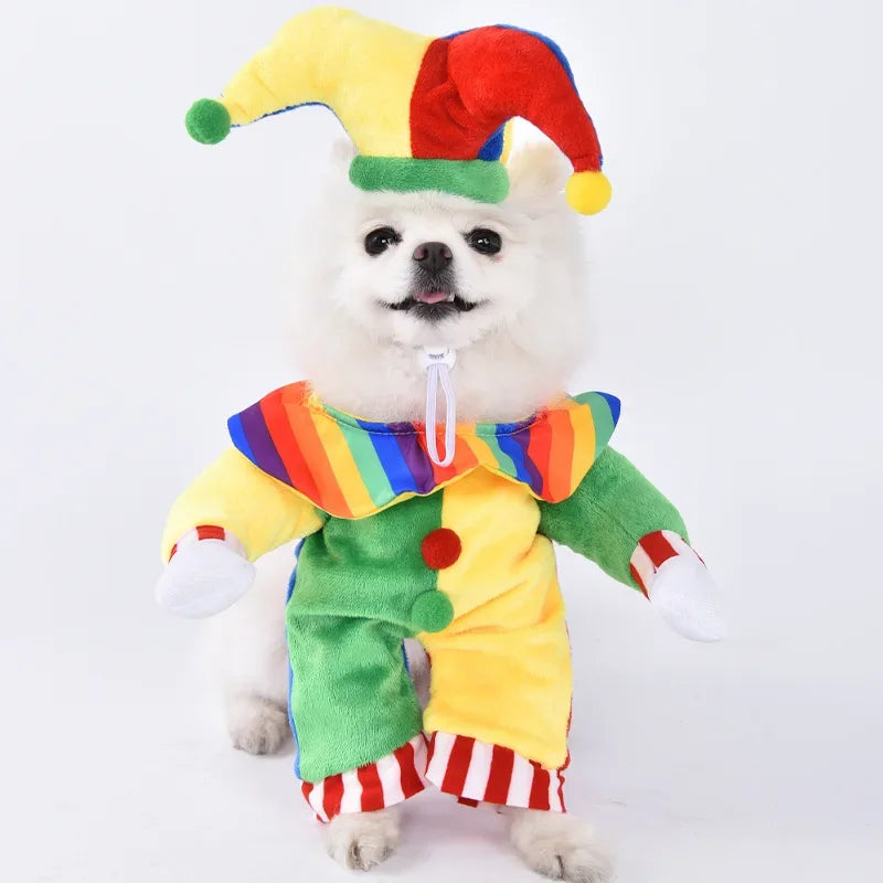 Halloween Funny Dog Clothes for Small Medium Dogs Cats Party Dressed Up Cosplay Costumes Bulldog French Chihuahua Pet Outfits