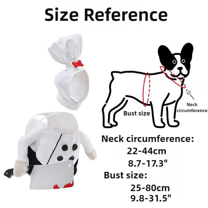 Halloween Dog Clothes Funny Pet Cat Dogs Clothes Chef Transformation Large Dog Clothing Cute Creative Puppy Kitten Pets Costume