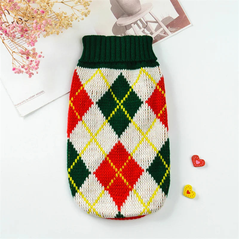2023 New Arrivals Pet Puppy Clothes Fashion Warm Dog Sweater for Small Dogs Cats Pomeranian Dachshund Autumn Winter Pet Clothing