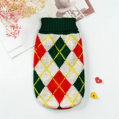 2023 New Arrivals Pet Puppy Clothes Fashion Warm Dog Sweater for Small Dogs Cats Pomeranian Dachshund Autumn Winter Pet Clothing
