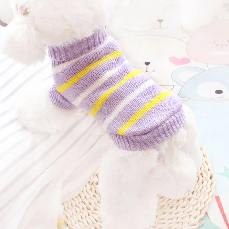 2023 New Arrivals Pet Puppy Clothes Fashion Warm Dog Sweater for Small Dogs Cats Pomeranian Dachshund Autumn Winter Pet Clothing