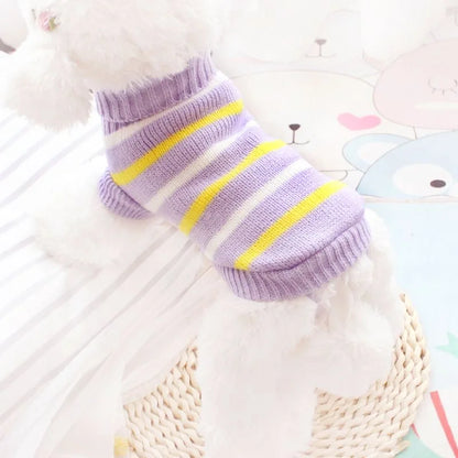 2023 New Arrivals Pet Puppy Clothes Fashion Warm Dog Sweater for Small Dogs Cats Pomeranian Dachshund Autumn Winter Pet Clothing