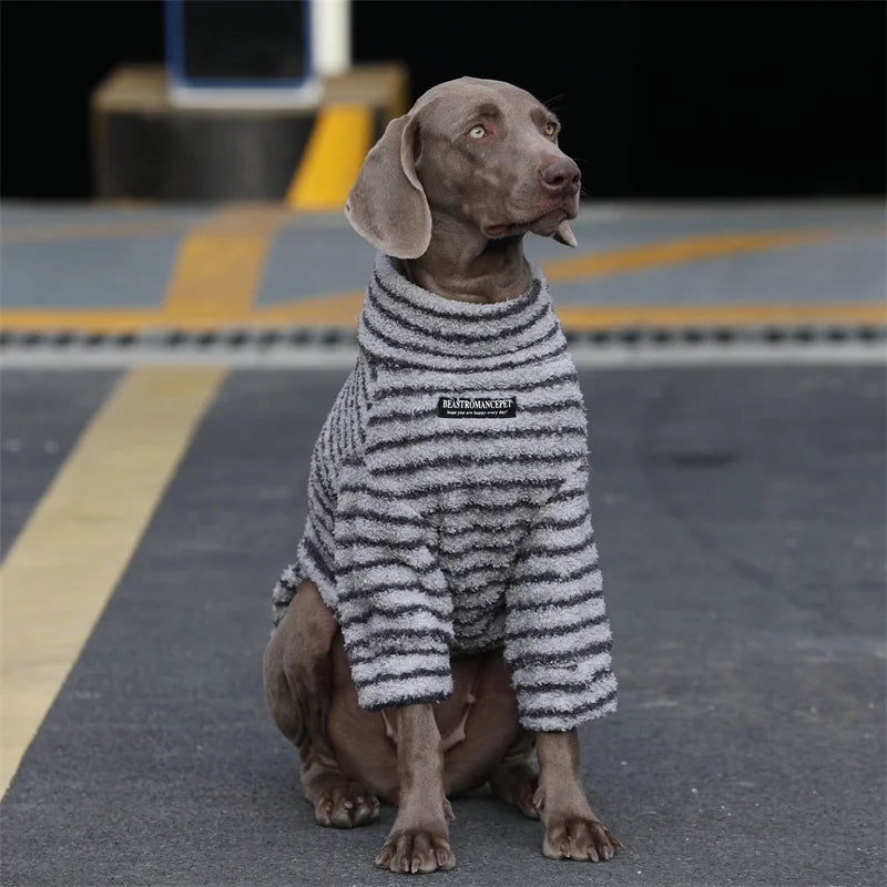 Winter Big Dog Clothes Dog Hoodie Coat Samoyed Weimaraner Labrador Golden Retriever Border Collie Husky Dog Costume Pet Apparel