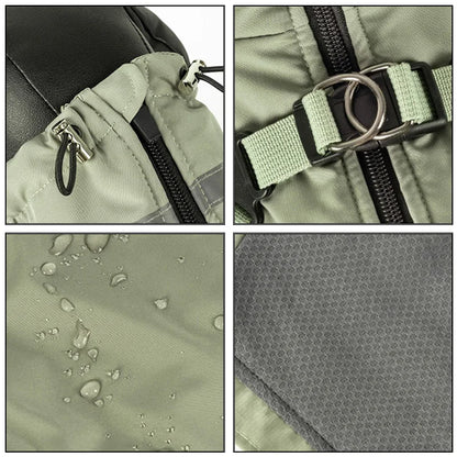 Dog Clothes Winter Warm Overalls Small Medium Dog Jumpsuit Cotton Jacket Thicken Padded Coat with Harness Adjustable Reflective