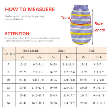 2023 New Arrivals Pet Puppy Clothes Fashion Warm Dog Sweater for Small Dogs Cats Pomeranian Dachshund Autumn Winter Pet Clothing