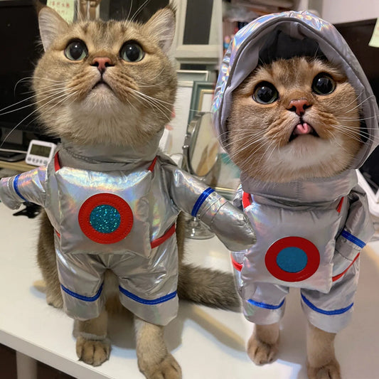 Funny Pet Clothes for Dogs Space Suit Pet Cosplay Clothing Puppy Cat Astronaut Costumes Halloween Party Dress Up Cat Dog Clothes
