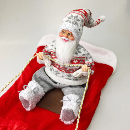 Christmas Pet Clothes Santa Sitting on Back Winter Dog Costume Cosplay Outfit for Small Medium Large Dogs Cats Party Dressing up