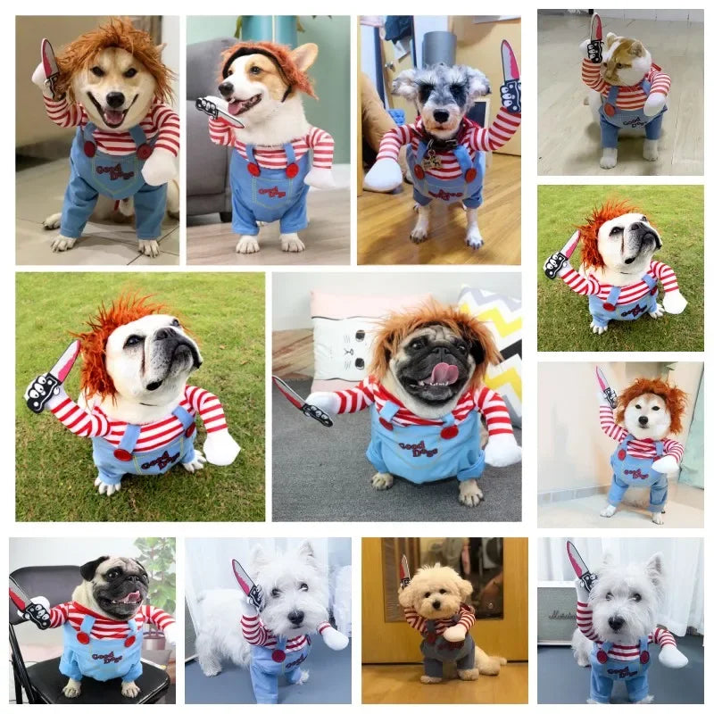 Funny Pet Dog Clothes Dog Cosplay for Dogs Halloween Dog Costumes Christmas Dog Accessories Festival Party Outfit Pet Dog Dress