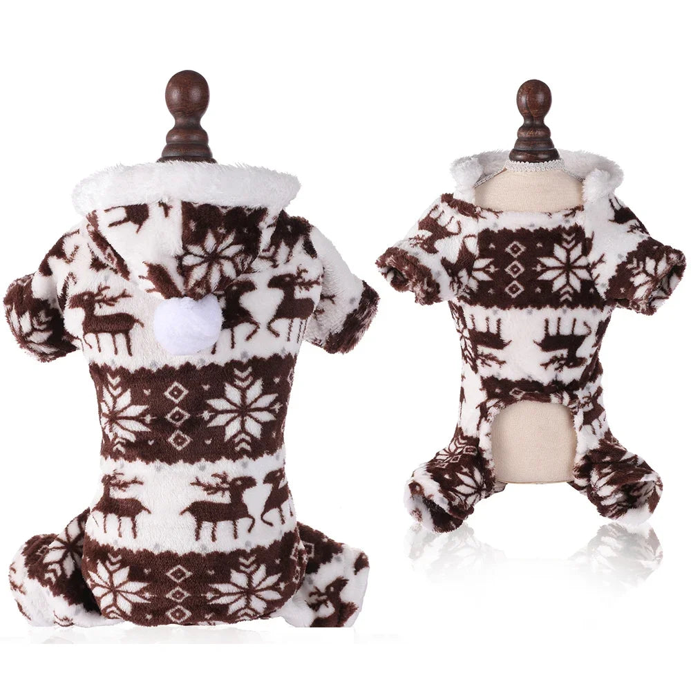 Dog Xmas Costumes Pet Elk Clothes Dog Cat Warm Christmas Coat For Small Large Dogs Cats Sweater Xmas Gifts For Pet Lovers