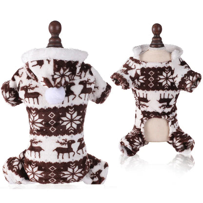 Dog Xmas Costumes Pet Elk Clothes Dog Cat Warm Christmas Coat For Small Large Dogs Cats Sweater Xmas Gifts For Pet Lovers