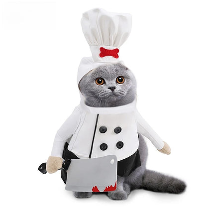Halloween Dog Clothes Funny Pet Cat Dogs Clothes Chef Transformation Large Dog Clothing Cute Creative Puppy Kitten Pets Costume