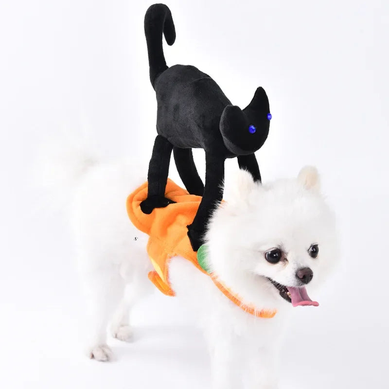 Halloween Funny Dog Clothes for Small Medium Dogs Cats Party Dressed Up Cosplay Costumes Bulldog French Chihuahua Pet Outfits