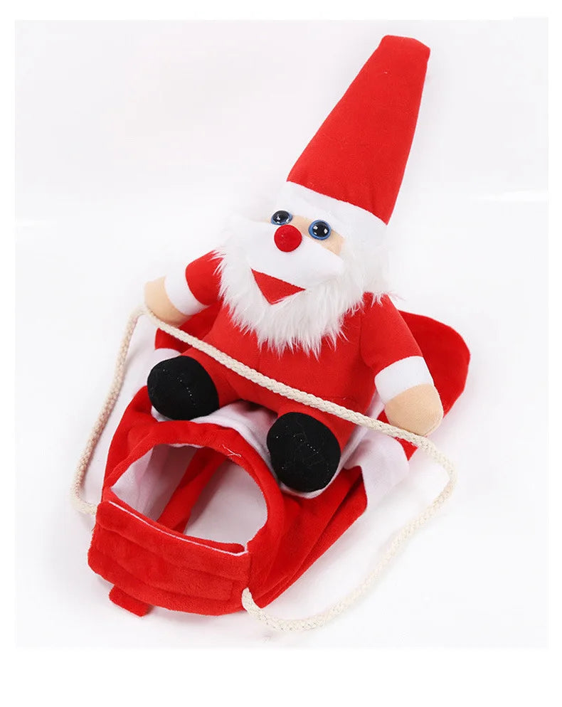 Christmas Pet Costume Dog Clothes for Large Dog Clothing Puppy Ropa Perro Funny Santa Claus Cowboy Clothing For Cats