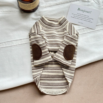 Casual Dog Clothes Autumn Teddy Vest Yorkshire Warm Bottoming Shirt Small to Medium Dog Pullover Dog Stuff