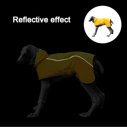 Dog Clothes Autumn and Winter Clothes Medium-sized Large Dog Pet Double Collar Warm Water-repellent Cotton-padded Jacket Vest