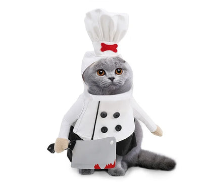 Halloween Dog Clothes Funny Pet Cat Dogs Clothes Chef Transformation Large Dog Clothing Cute Creative Puppy Kitten Pets Costume