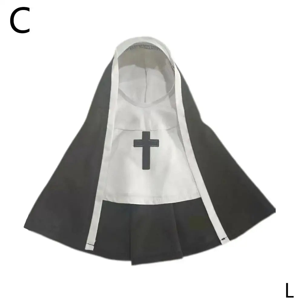 Pet Cat Halloween Costumes Nun Cloak For Small Pet Cosplay Dress Kawaii Pet Clothes Cat Kitten Puppy Funny Accessoties Gift F8S2