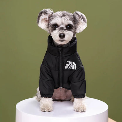 Puppy Coat Dog Down Jacket The Dog Fans Winter Pet Clothes for Small Medium Dogs Warm Thick Dog Vest French Bulldog Dropshipping