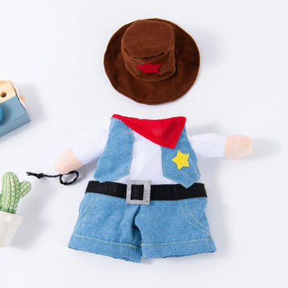 Easy To Wear Halloween Pet Costume Funny Uniform Dog Cosplay Clothing Pet Supplies Soft Fabric Kitten Puppy Costume Animal