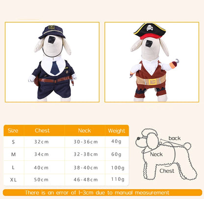 Dog fancy dress Horseback Riding Cosplay Costume Halloween Funny New Year's Dog Suit Soft Breathable Clothes Dogs Accessories