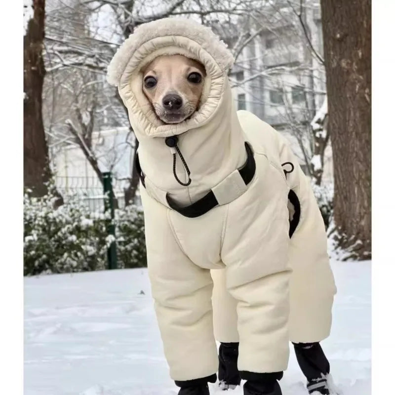 Dog Clothes Pet Coat Large Dogs Whippet Greyhound Jacket Puppy Clothing Windproof Costume Winter Autumn Outfit Hoodies Apparel