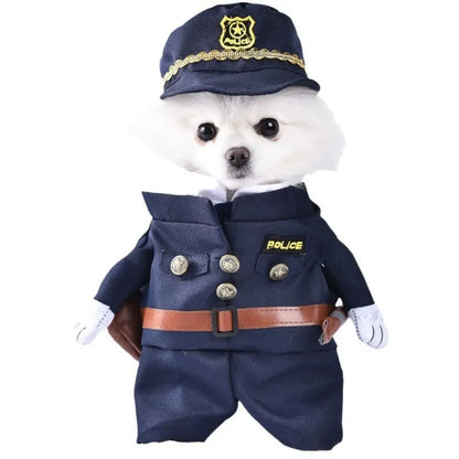 Easy To Wear Halloween Pet Costume Funny Uniform Dog Cosplay Clothing Soft Fabric Pet Supplies Kitten Puppy Costume Animal