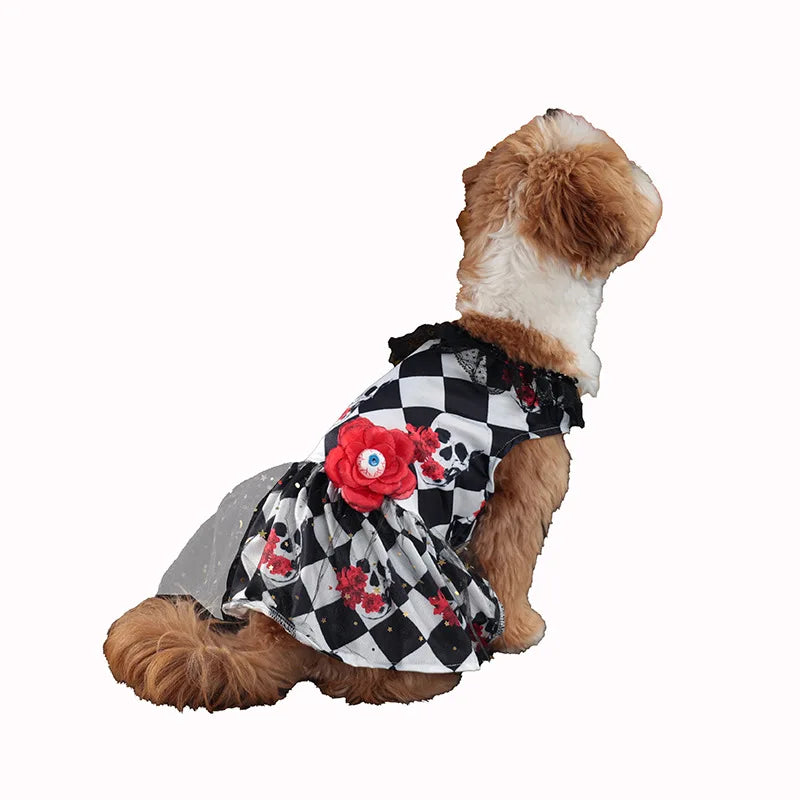 Newfashion Autumn Halloween Pet Dress Scary Costume For Dogs Party Outfit Cross Border Hot Salecat Pet Clothes