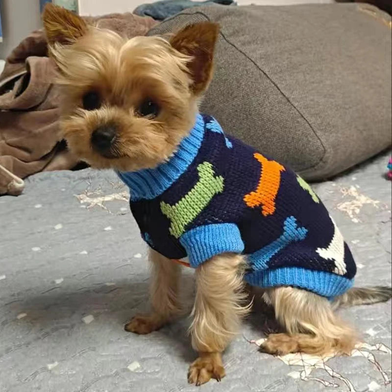 2023 New Arrivals Pet Puppy Clothes Fashion Warm Dog Sweater for Small Dogs Cats Pomeranian Dachshund Autumn Winter Pet Clothing