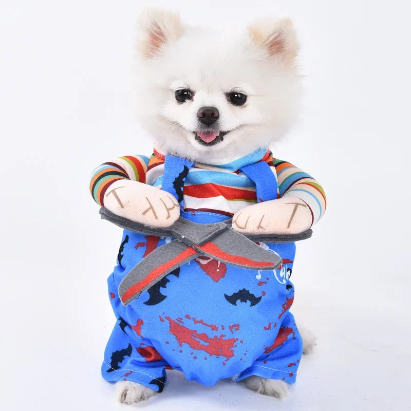 Funny Pet Halloween Dog Clothes Costume Small Dog Jacket Creative Outfit for Teddy Cats  Costume Dog Clothes for Small Dogs