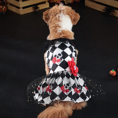Newfashion Autumn Halloween Pet Dress Scary Costume For Dogs Party Outfit Cross Border Hot Salecat Pet Clothes