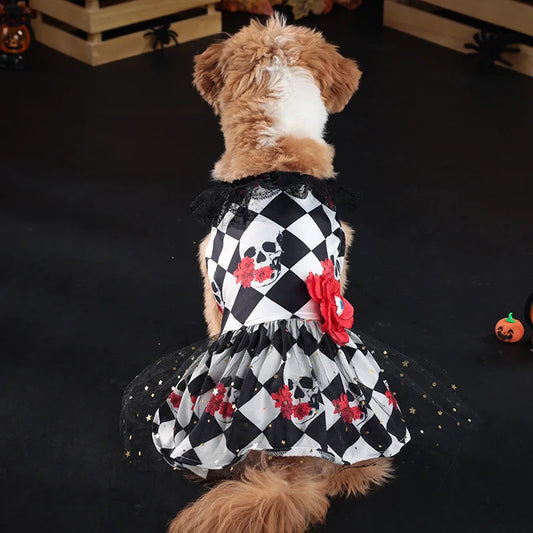 Newfashion Autumn Halloween Pet Dress Scary Costume For Dogs Party Outfit Cross Border Hot Salecat Pet Clothes