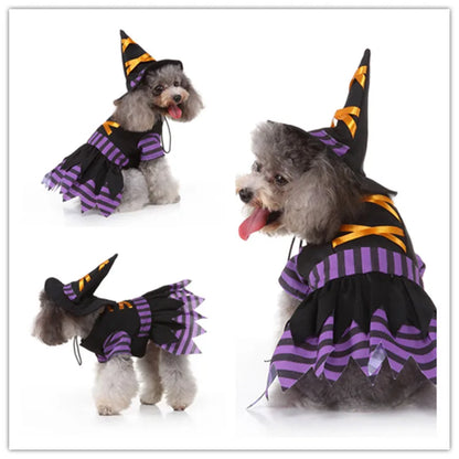 Funny Halloween Dog Costume Clothes for Small Dog Clothing Pet Dress Up Outfit Cosplay Christmas Party Carnival Hallowen Perro