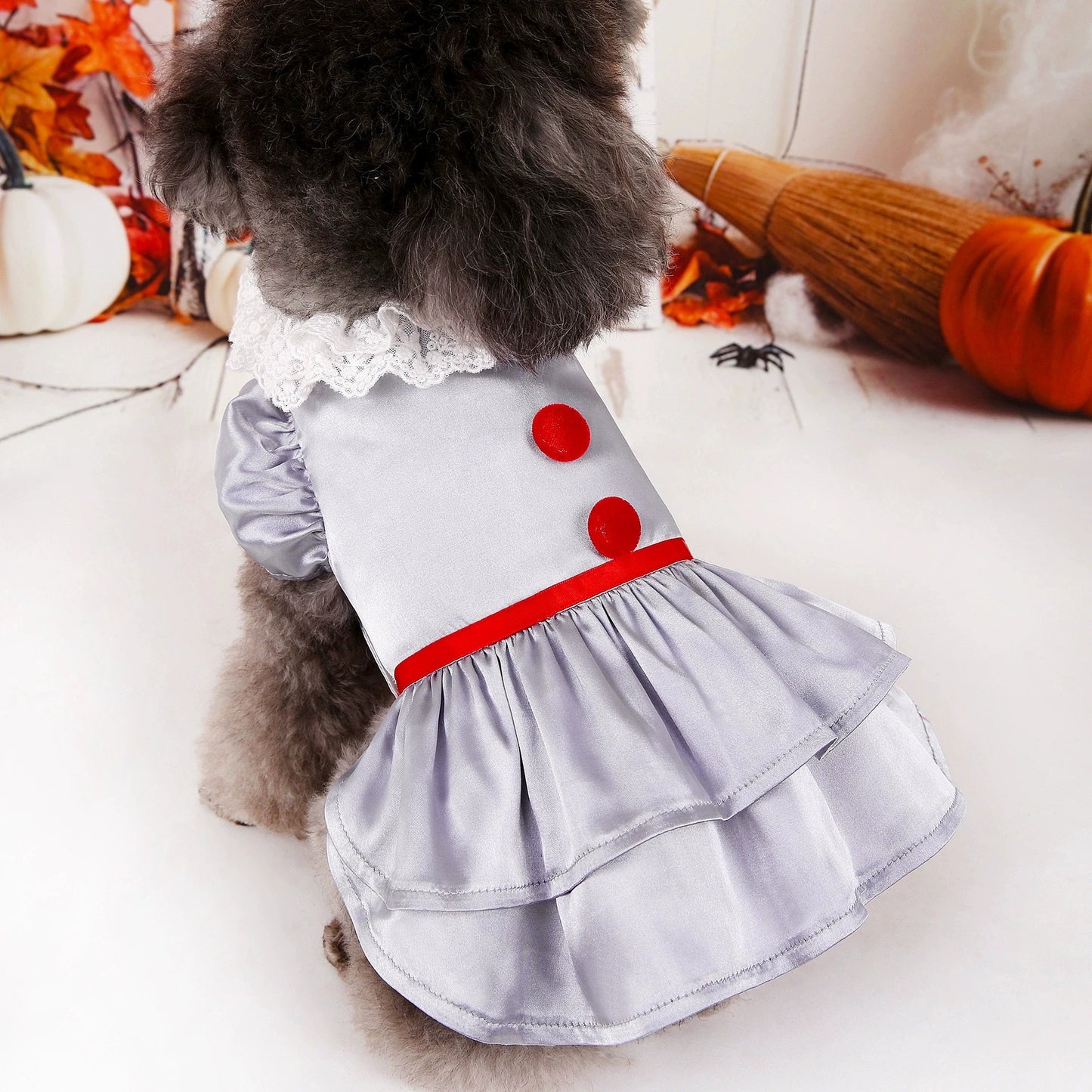 Halloween Pet Costume Joker Dress Pet Apparel Wizard Dog Clothes Witch Pet Costume Devil Cosplay pet Stephen King's It dress