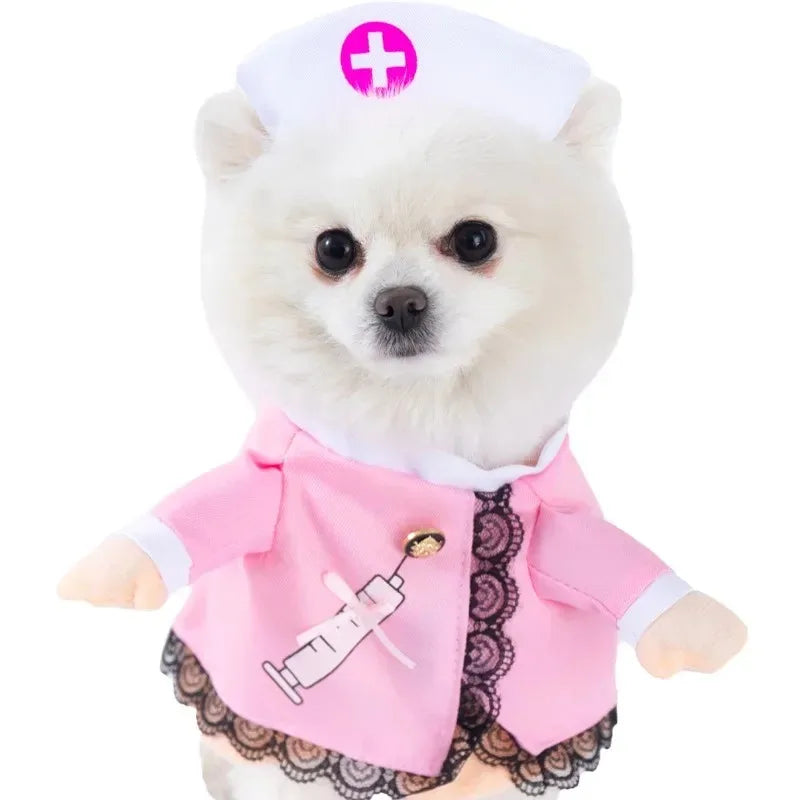 Funny Pet Halloween Dog Clothes Costume Small Dog Jacket Creative Outfit for Teddy Cats  Costume Dog Clothes for Small Dogs
