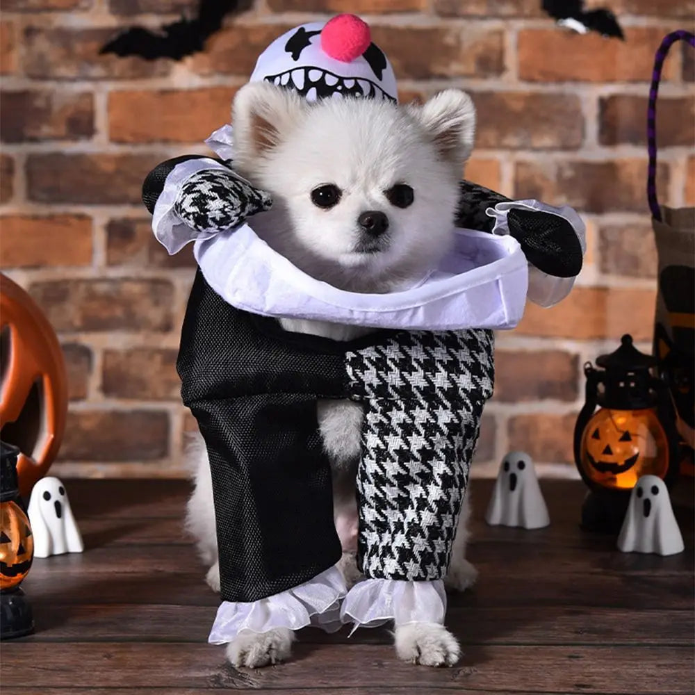 Creative Puppy Halloween Coat Polyester Pet Costume Halloween Pet Clothes Funny Dog Cosplay Dog Cosplay Costume