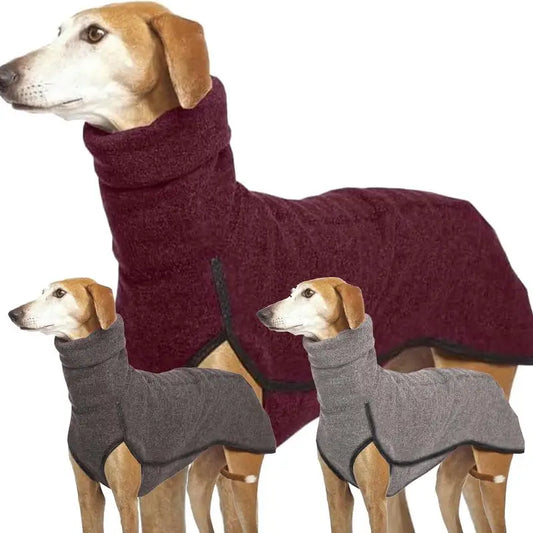 Winter warm Whippet Vest Italian Greyhoundes Clothes Turtleneck Dog Clothes Soft Fleece Clothes Coat Outfit For Medium Large dog