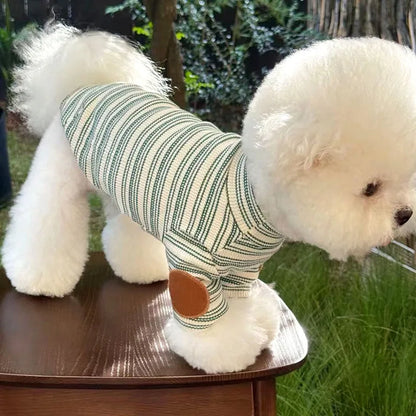 Casual Dog Clothes Autumn Teddy Vest Yorkshire Warm Bottoming Shirt Small to Medium Dog Pullover Dog Stuff