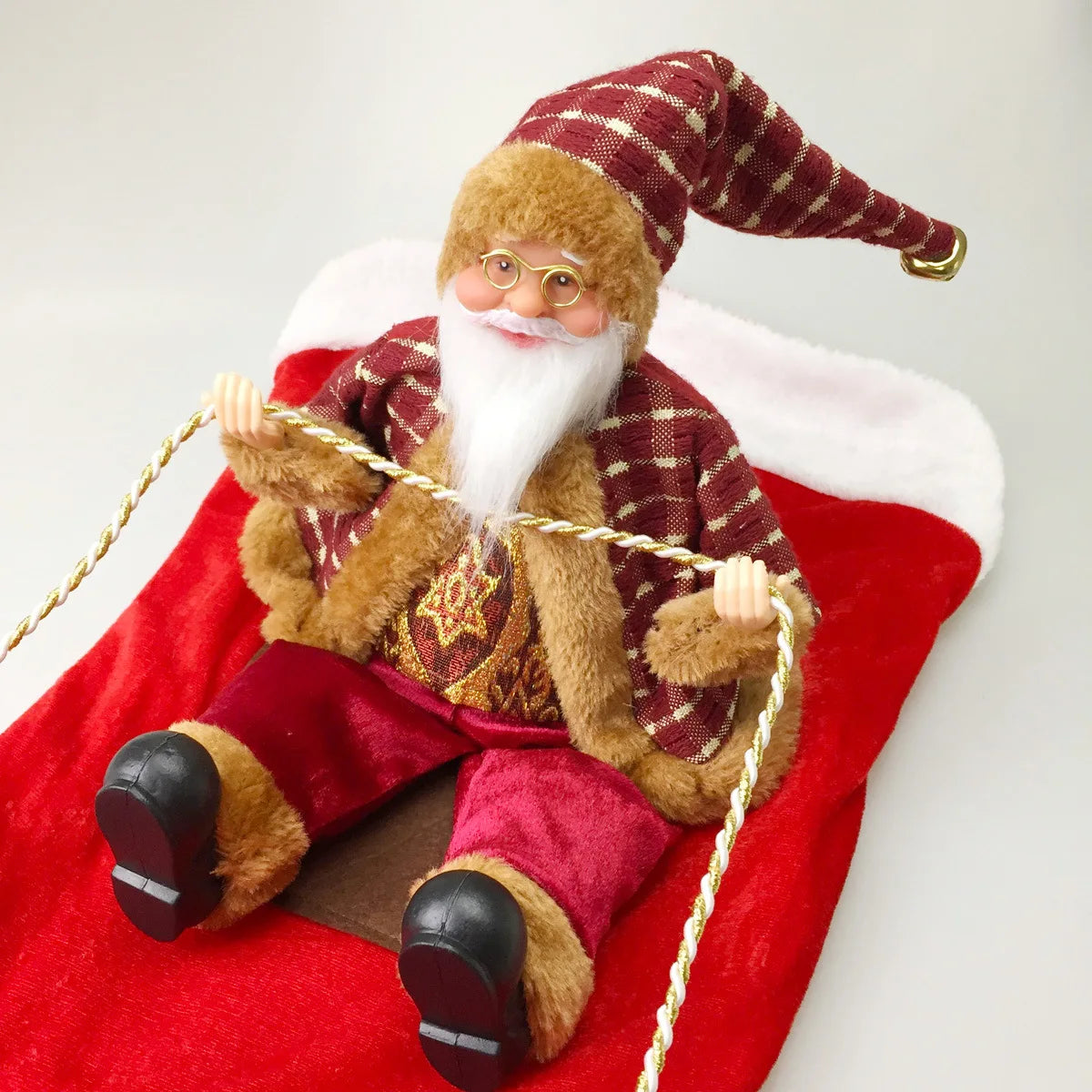 Christmas Pet Clothes Santa Sitting on Back Winter Dog Costume Cosplay Outfit for Small Medium Large Dogs Cats Party Dressing up